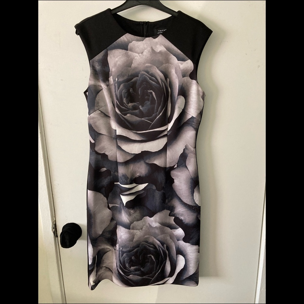 Black, whit and gray dress, size 2.